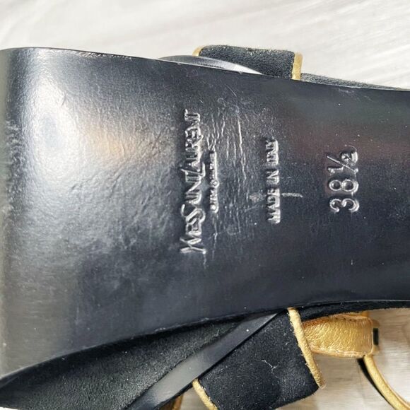 Yves Saint Laurent Tribute Black Suede Sandals - Picture 11 of 11